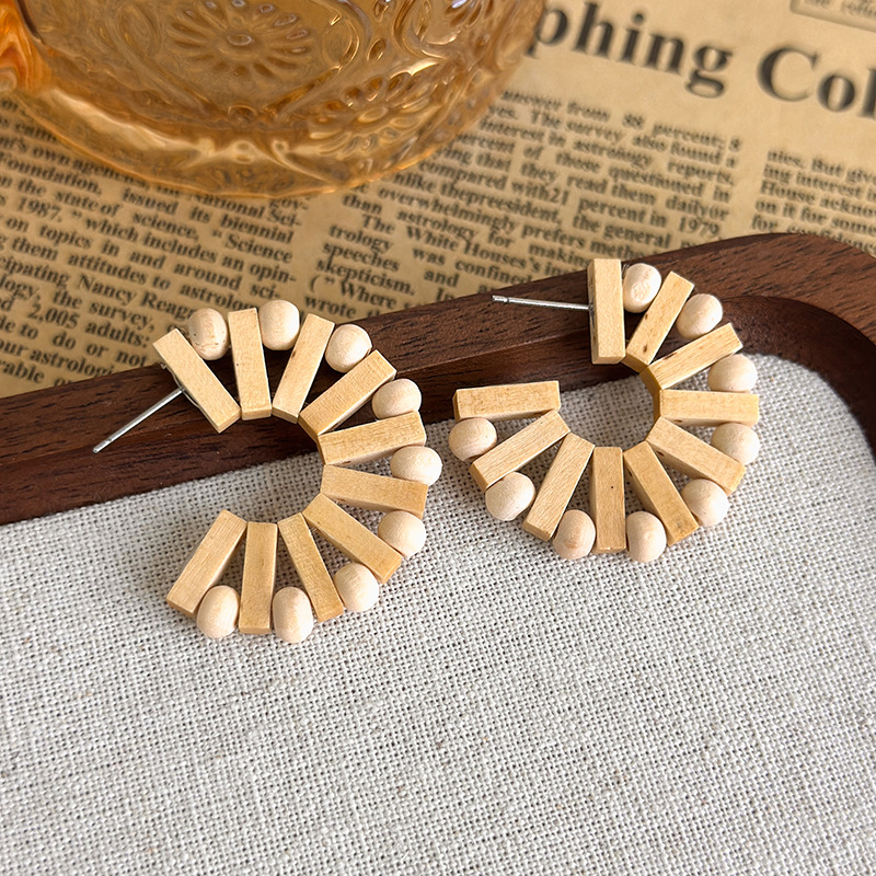 Bohemian Straw Earrings