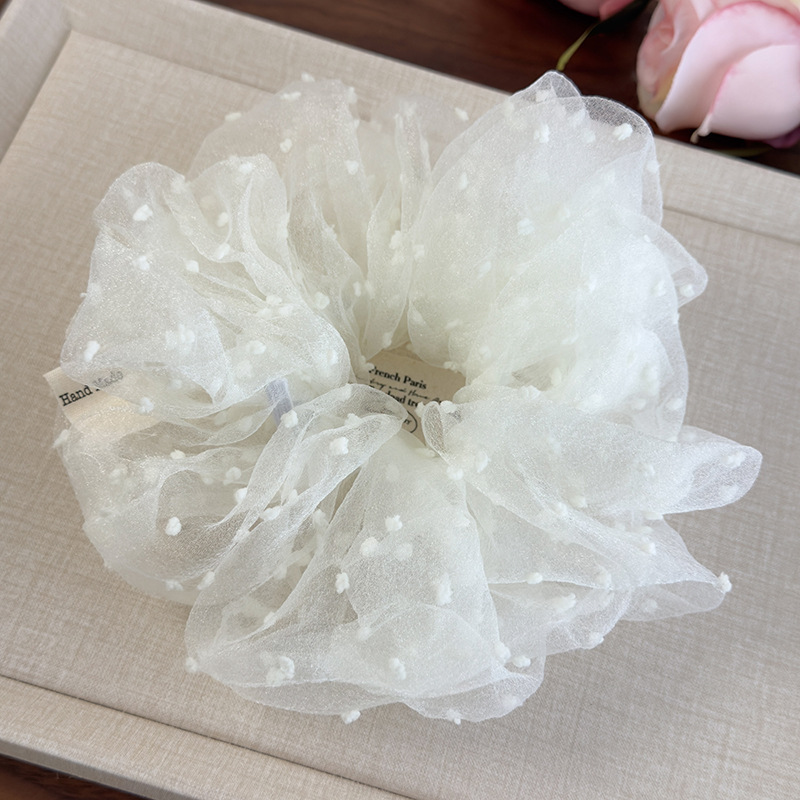 メッシュバブルポルカドットスクランチー