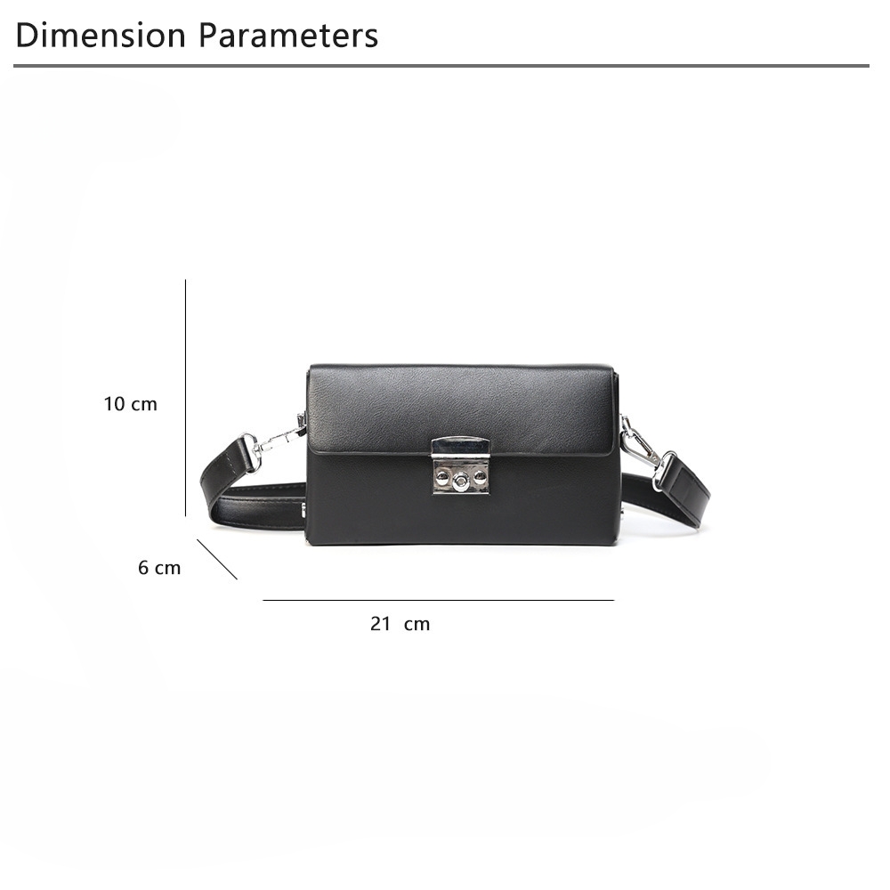 Маленькая квадратная сумка через плечо с цепочкой