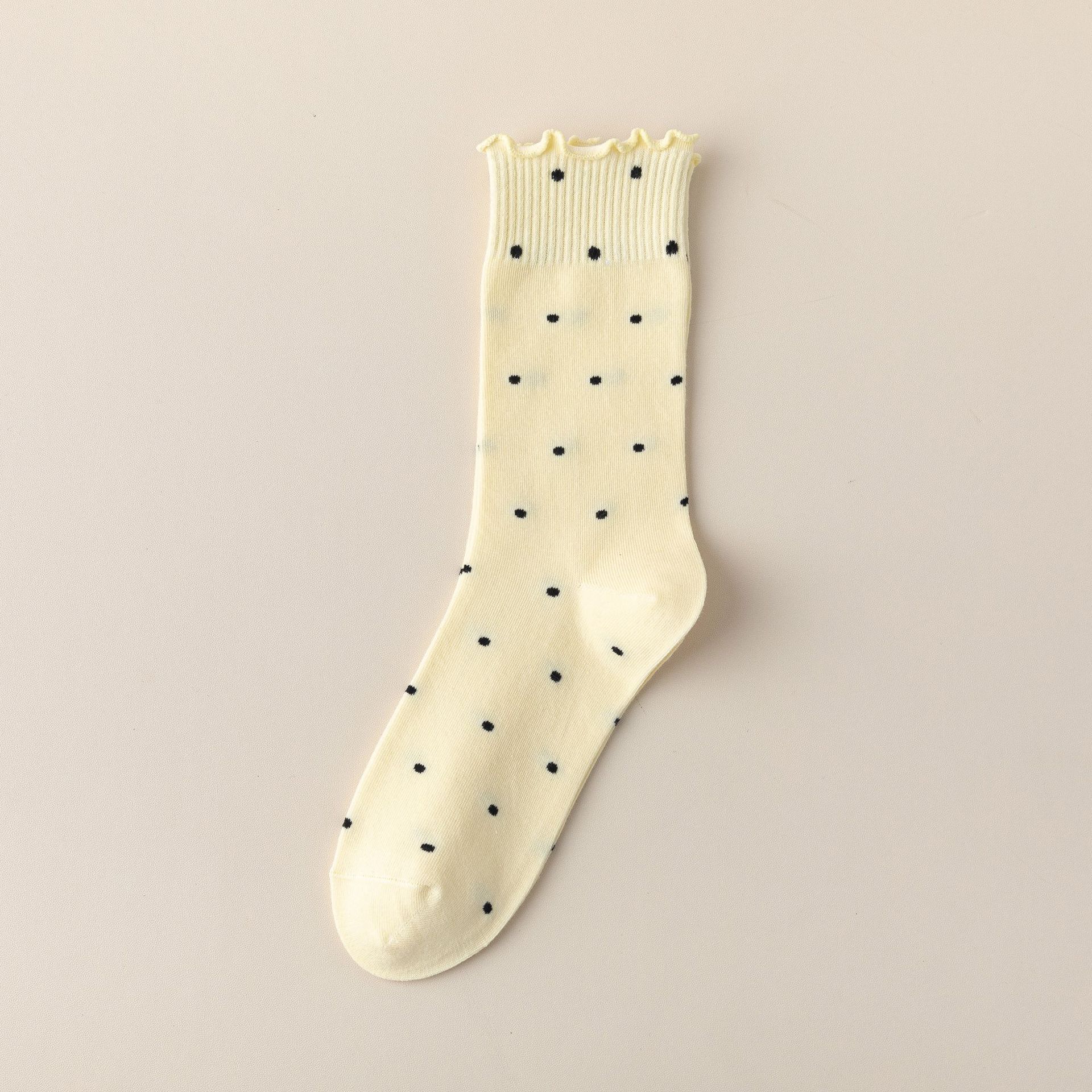 Meias com babados respiráveis