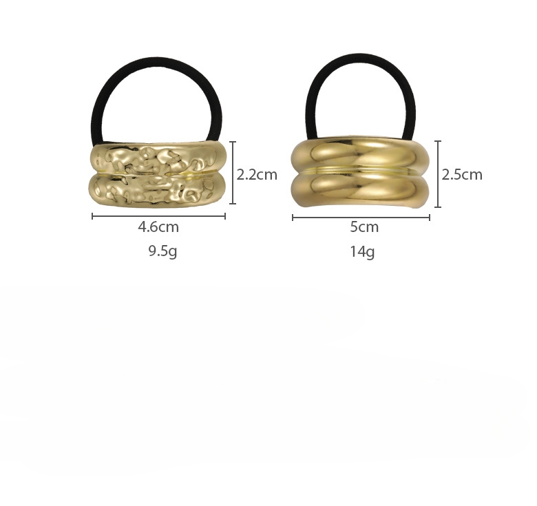 Geometryczne Metalowe Gumki do Włosów