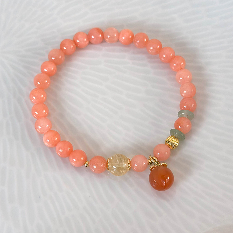 Bracciale con Pendente Pesca e Ametista