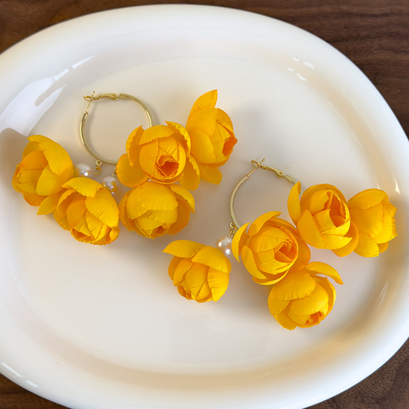 Perlové Náušnice s Střapci