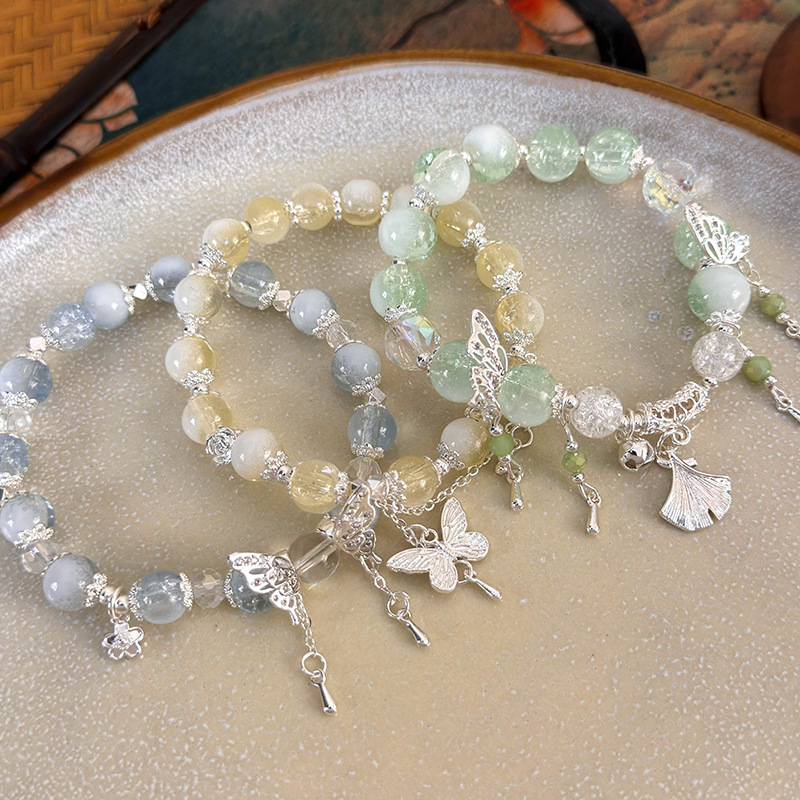 나비 크리스탈 팔찌