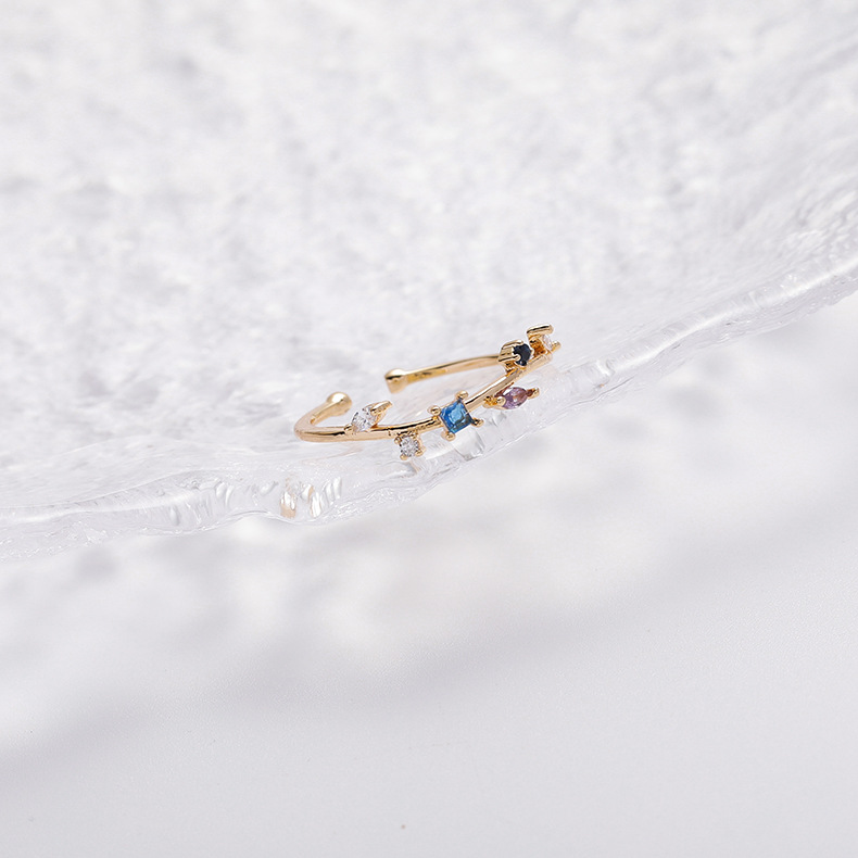 Floral Heart Open Ring