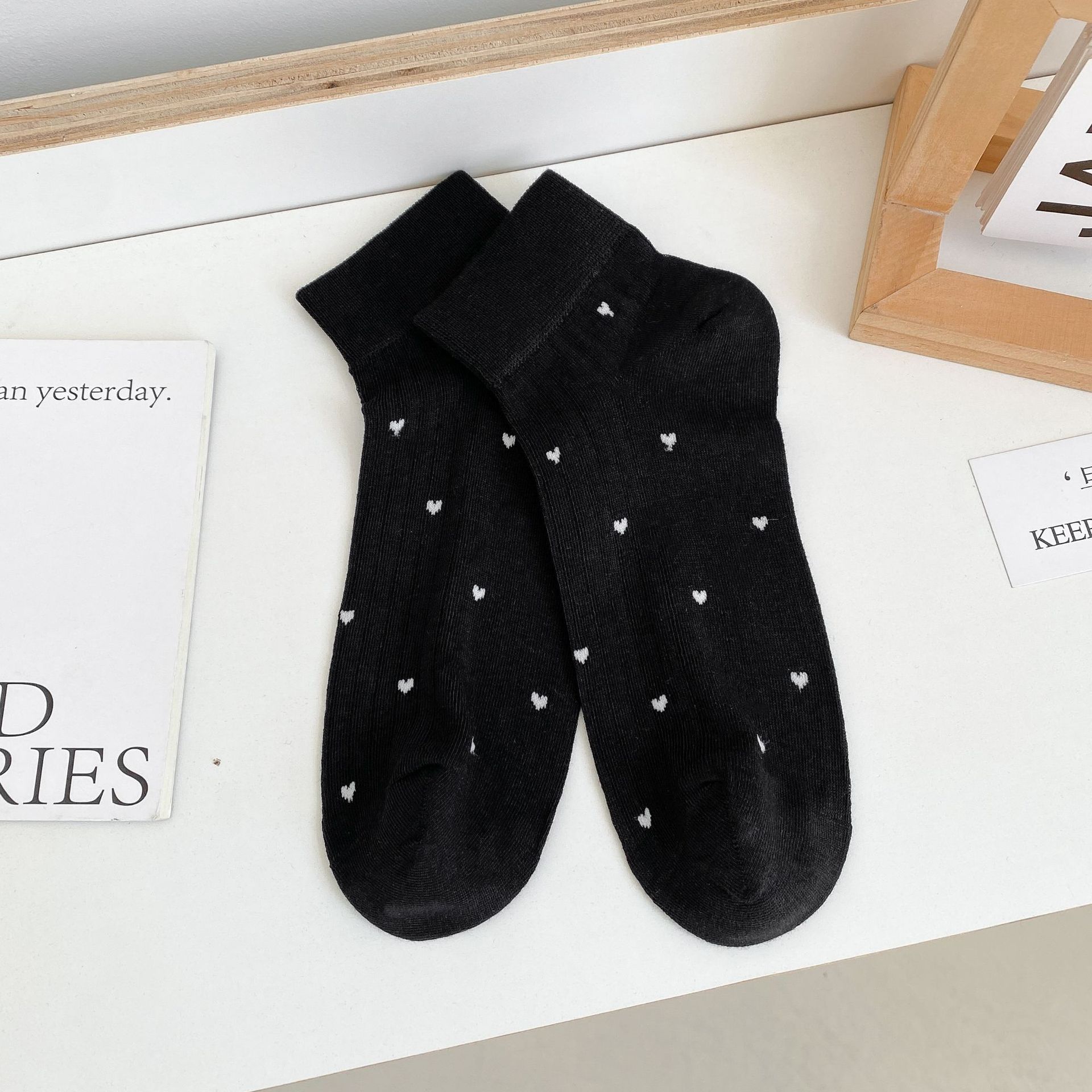 통기성 코튼 발목 양말