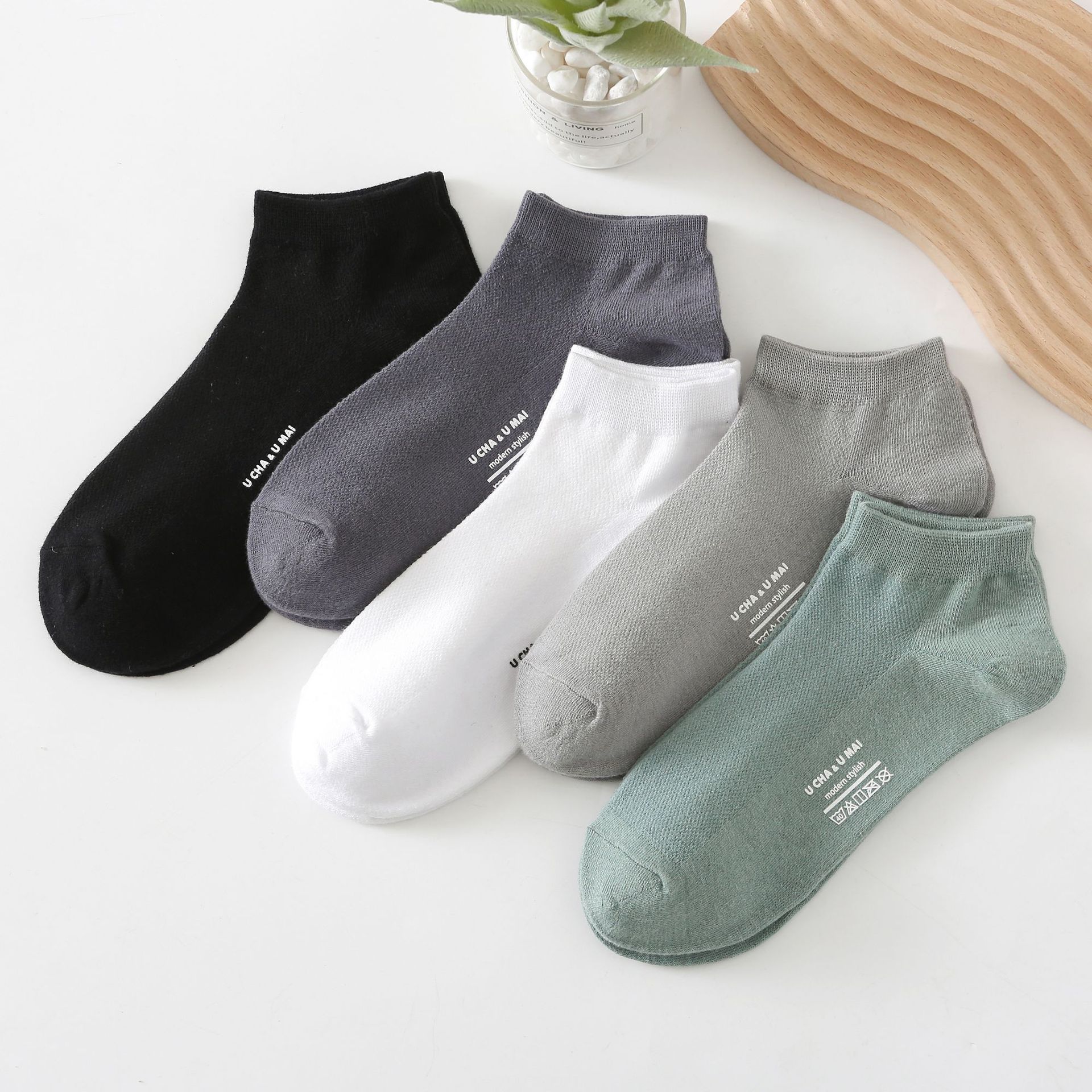 Șosete invizibile din bumbac cu mesh