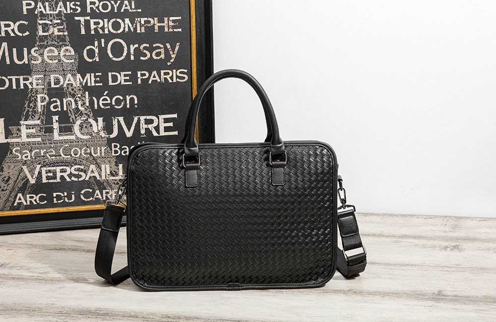 Gewebte Quertrage-Aktentasche für Herren