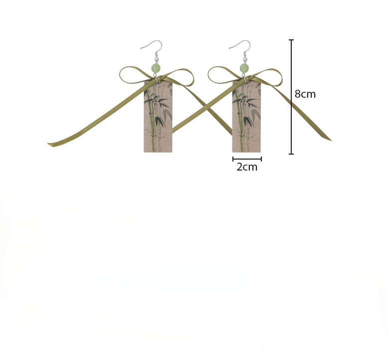 Orecchini Bambù Stile Cinese