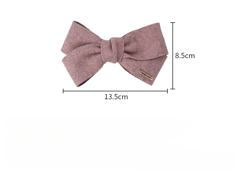 Pinza para el Pelo con Lazo de Ante Suave