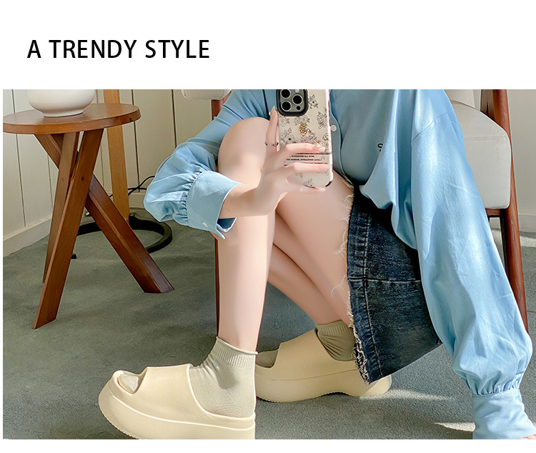 レディース通気性コットンノーショーソックス