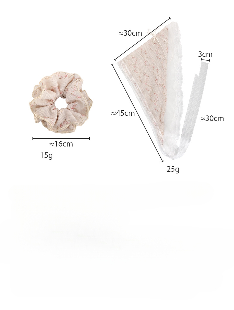 Scrunchy en Driehoek Sjaal Set