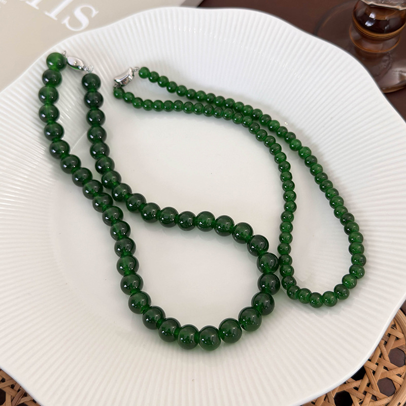Green Beaded Necklace