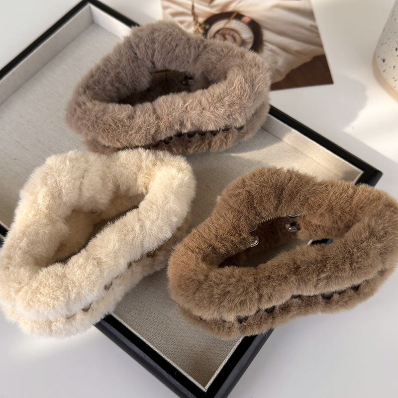 Agrafă pentru Păr din Plusă cu Model Nor