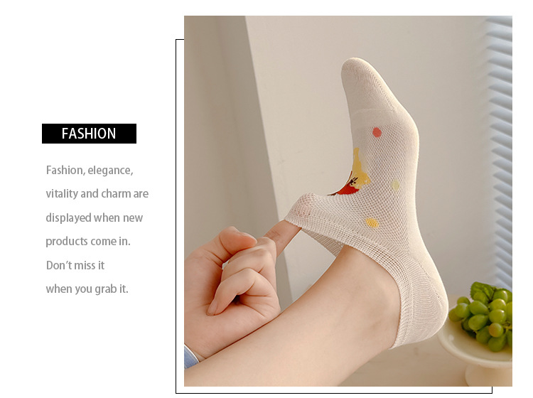 Meias Tornozelo Invisíveis Animadas para Mulher