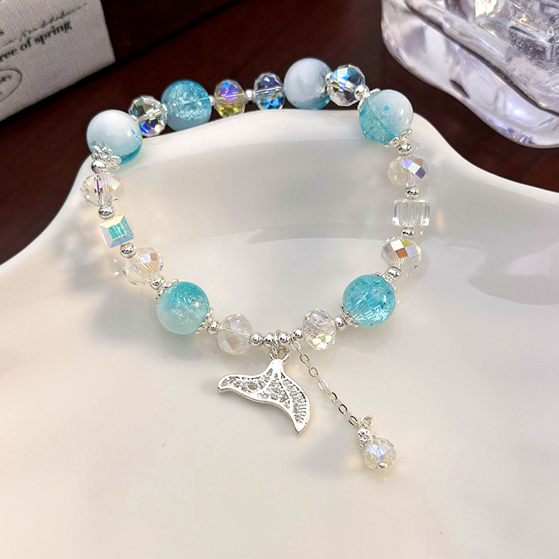 Kristallperlen-Armband mit Herz