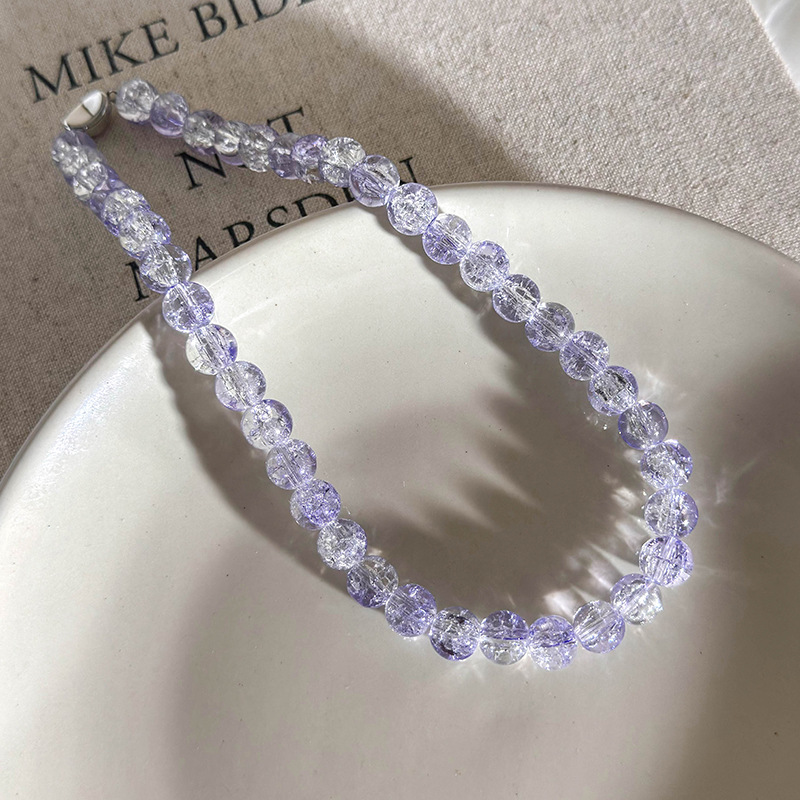 미니멀리스트 무지크리스탈 목걸이