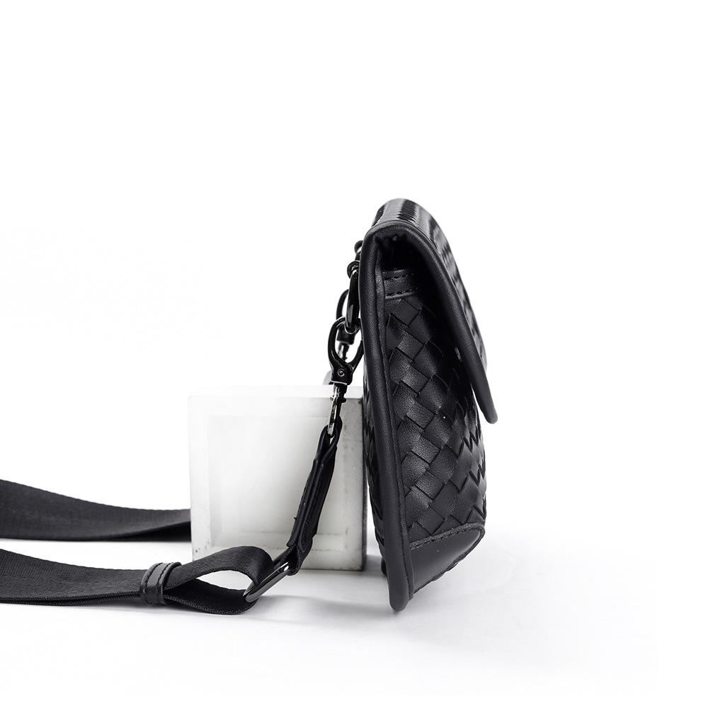 Hand-Woven Leather Crossbody Bag