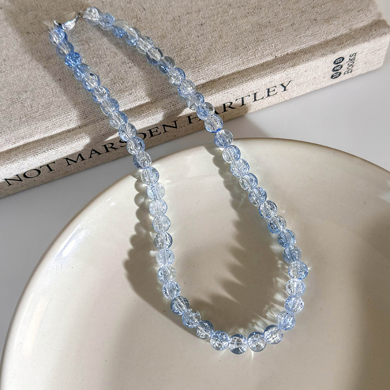 미니멀리스트 무지크리스탈 목걸이