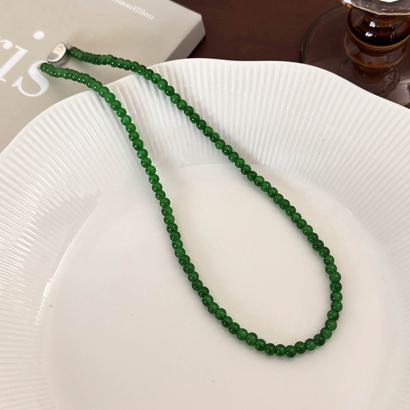 Green Beaded Necklace