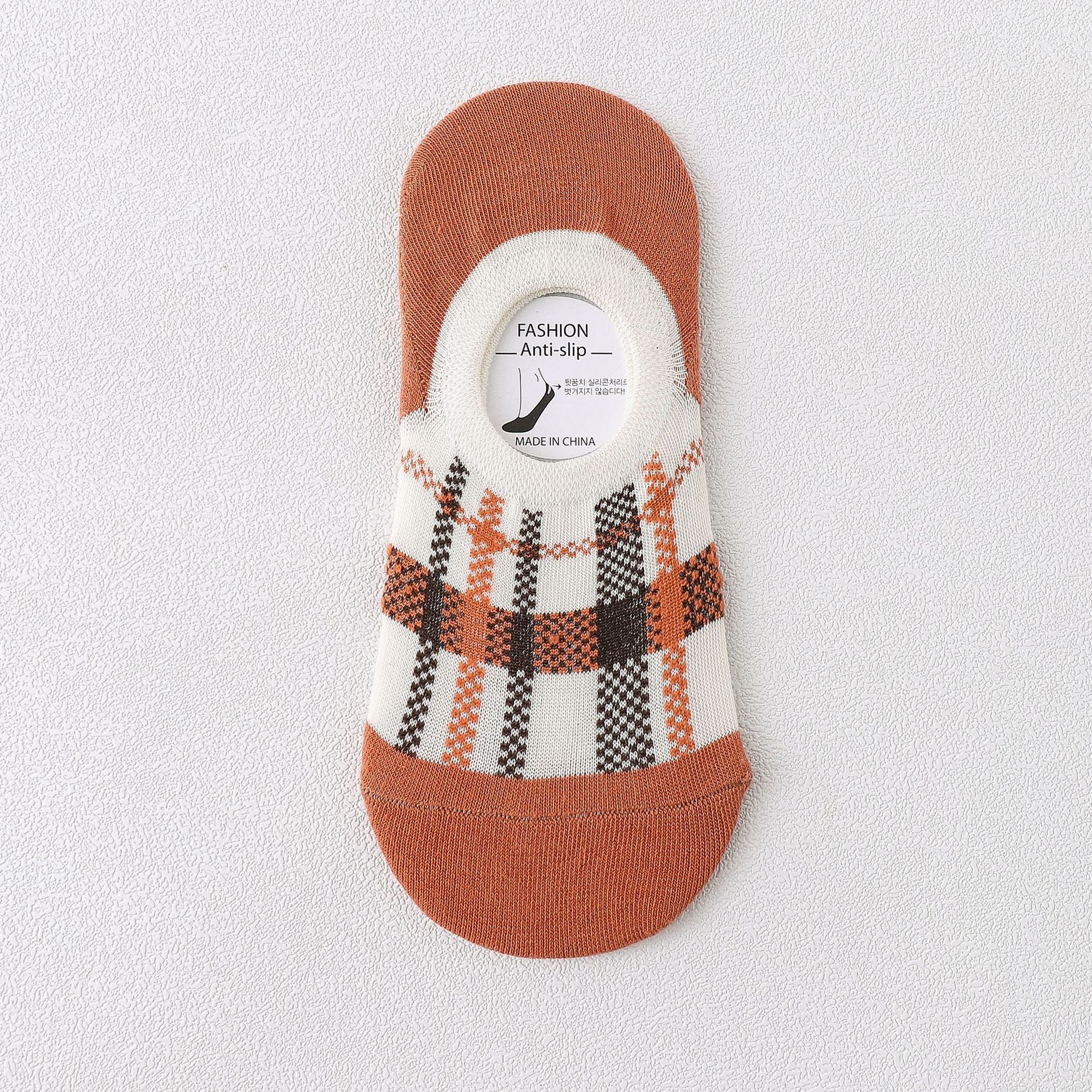 Calzini No-Show a Quadri Donna