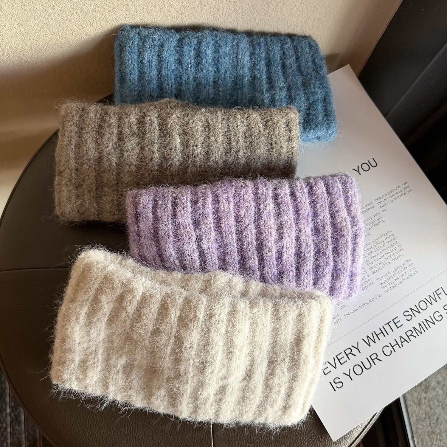 Pletená Čelenka ze Směsi Vlny