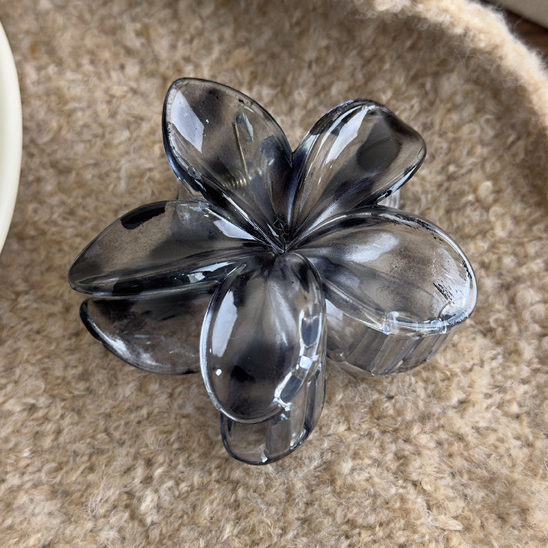 Leopardenprint Haarklammer Frangipani