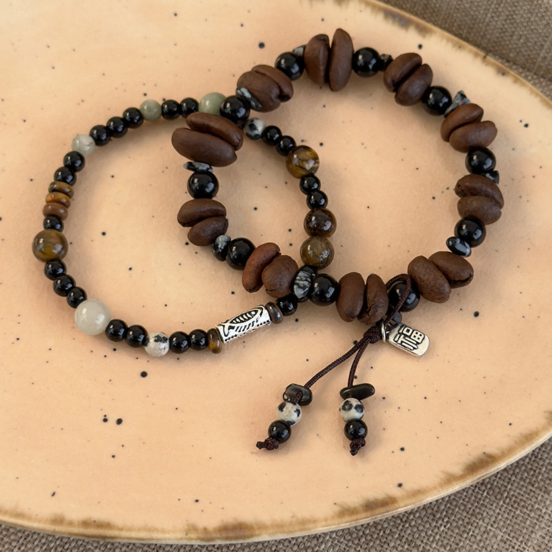 커피빈과 호안석 비즈 팔찌