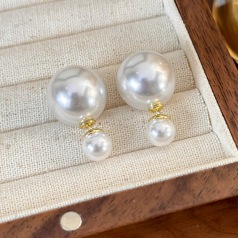 Orecchini con Pendenti a Petali Perlati Strass