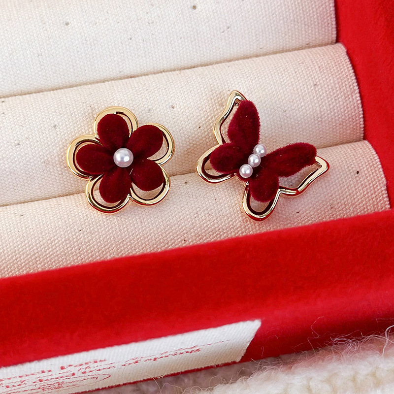 중국 뱀 별자리 귀걸이