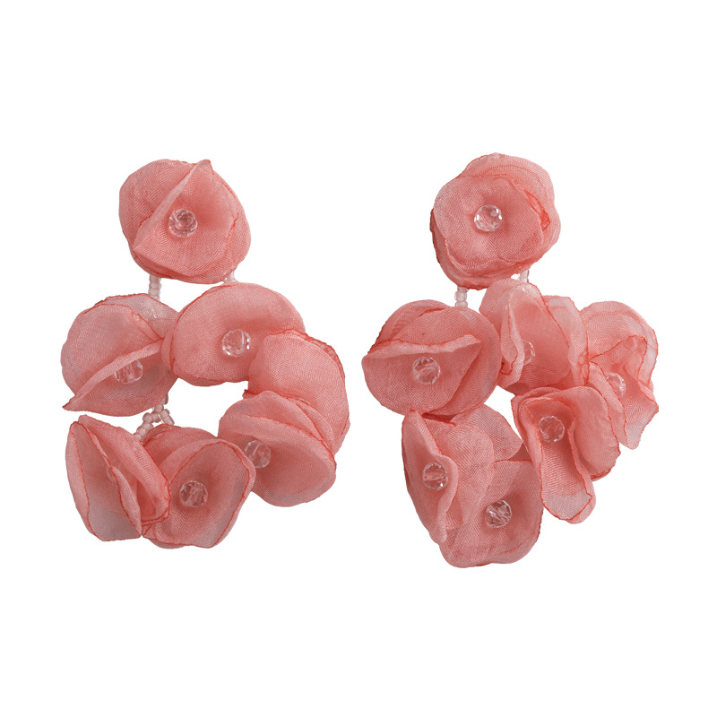 플로럴 술 비즈 귀걸이