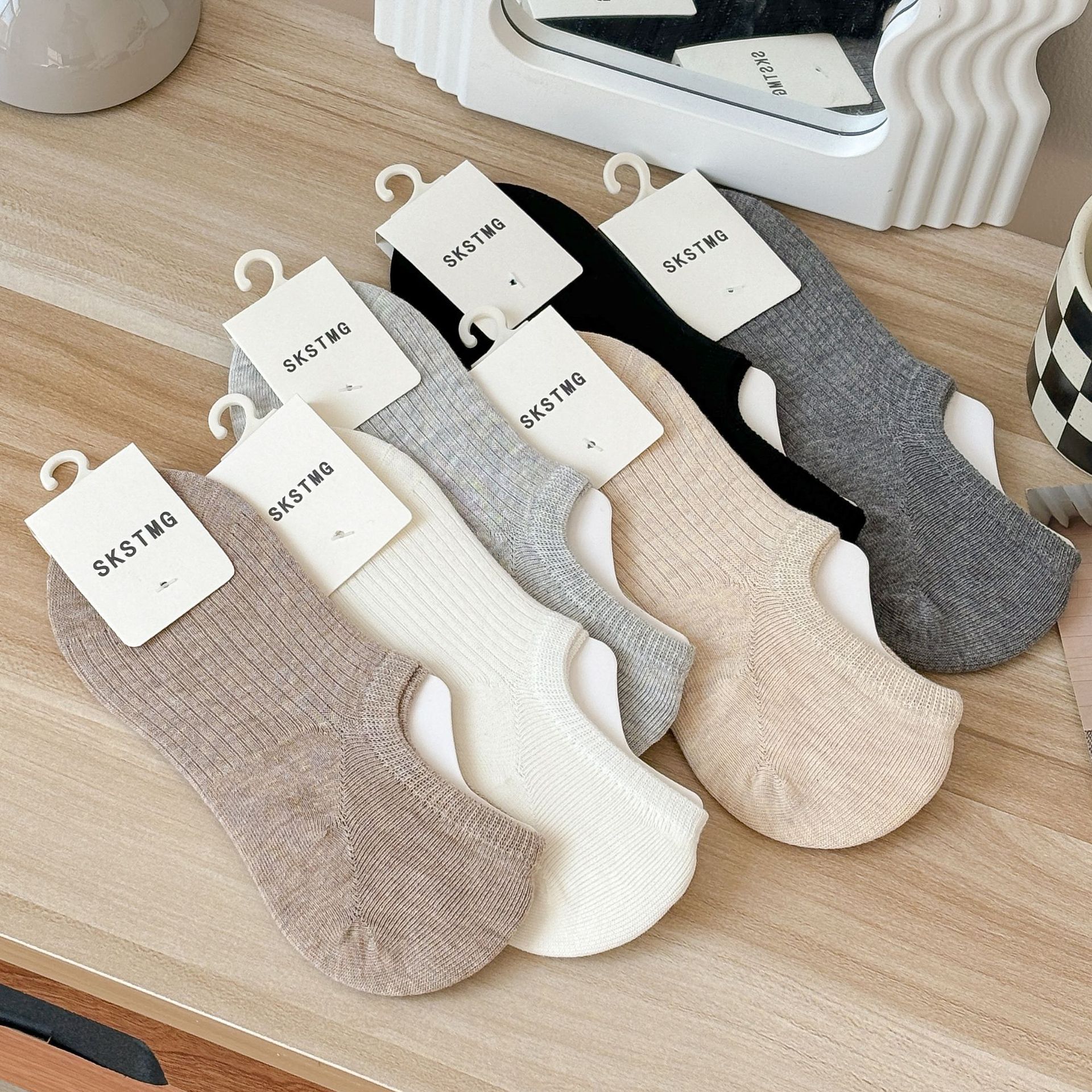 جوارب نسائية غير مرئية من القطن