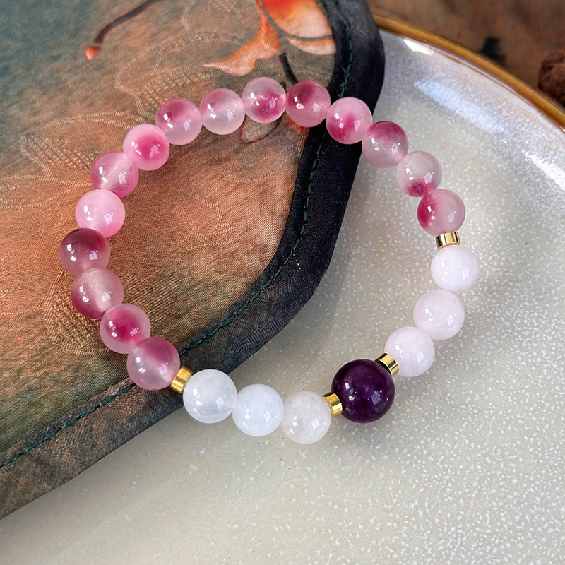 سوار خرز بأحجار ملونة