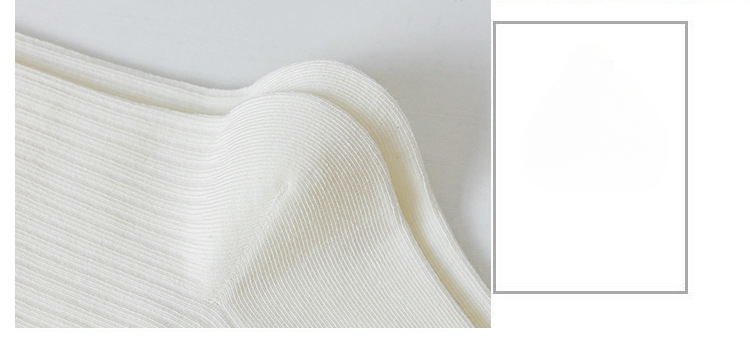 Meias Canelado Preto e Branco