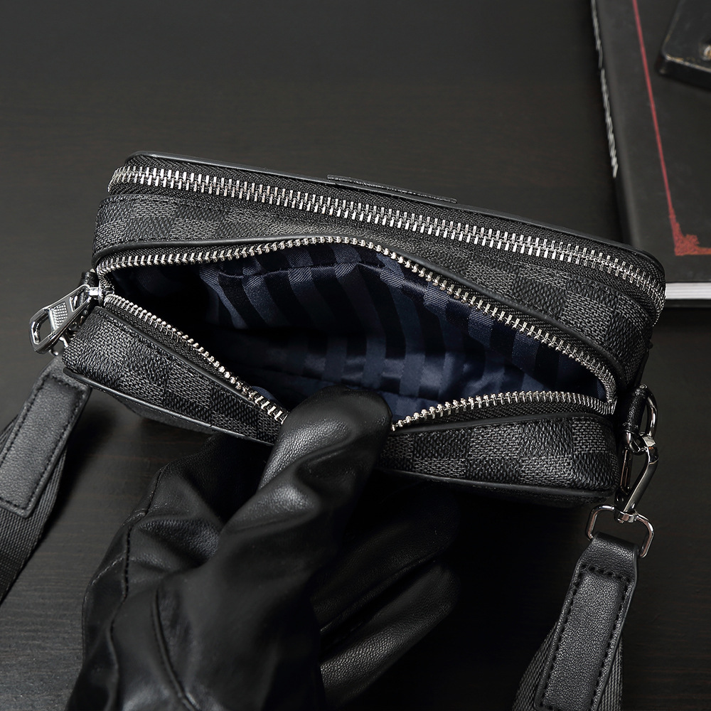 メンズ クロスボディバッグ プレード