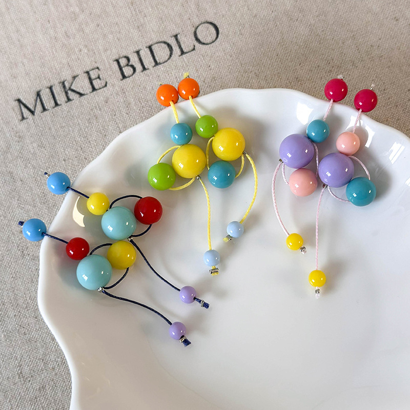 Pryskyřičné Kuličkové Náušnice