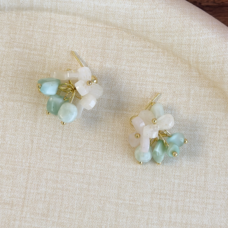 비즈 네크리스 & 이어링 세트