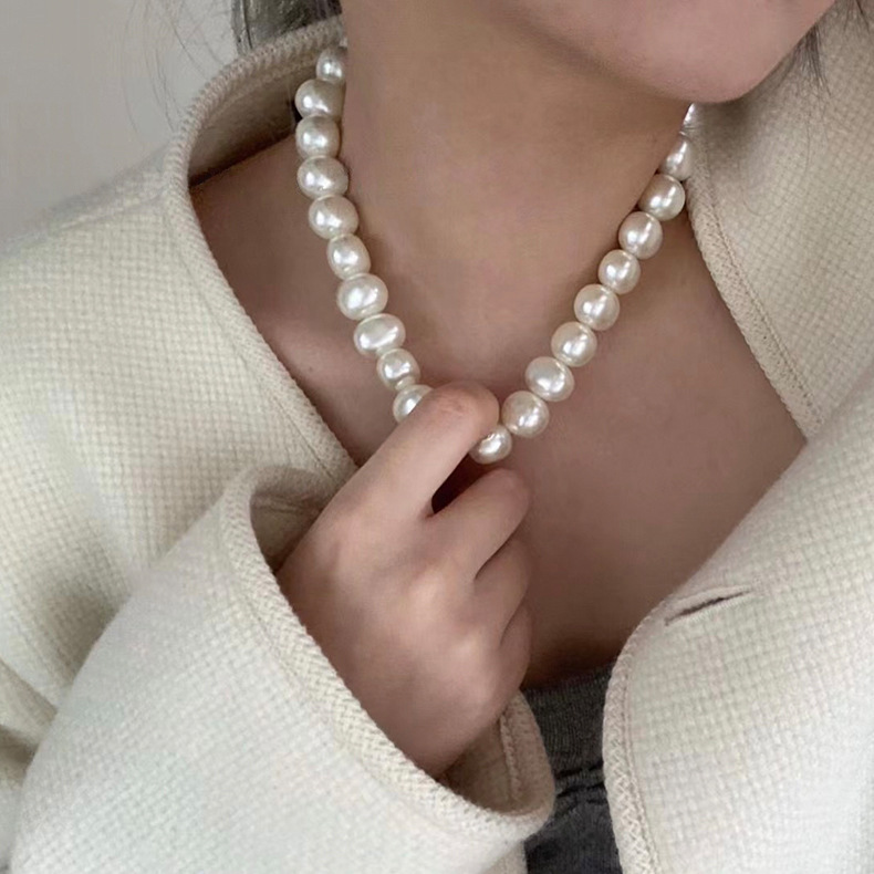 Collier Clavicule en Perle Imitation