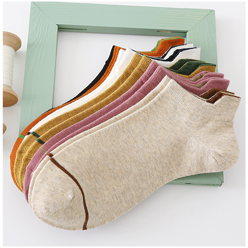 Dámské Bavlněné Lodičkové Ponožky