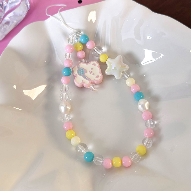 حزام هاتف بالخرز الملون