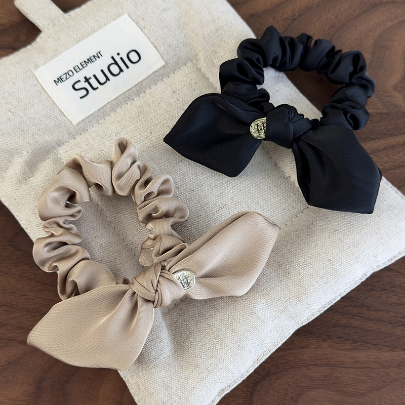 Satin Bow Scrunchie