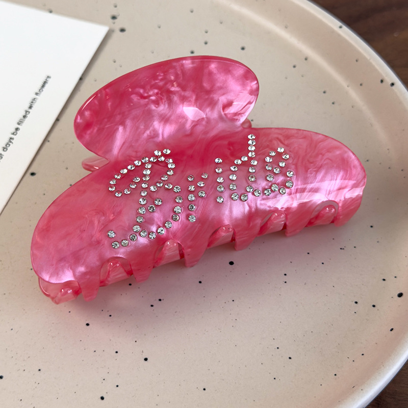 Agrafă de Păr cu Litere Engleze Strălucitoare