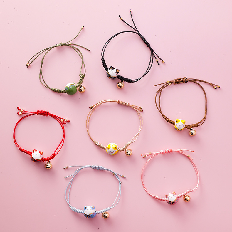 สร้อยข้อมือแมวเซรามิก