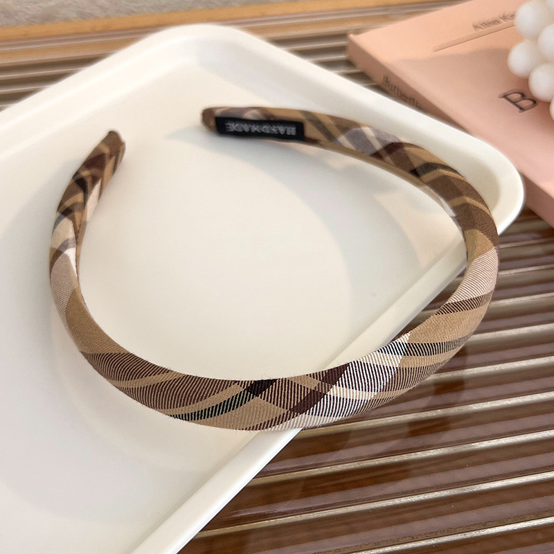 Pinza de Pelo de Tela Cuadros Vintage