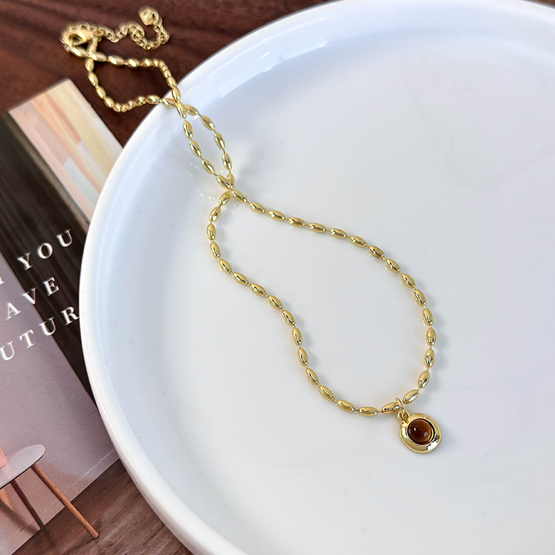 Collier Double Couche Œil de Tigre