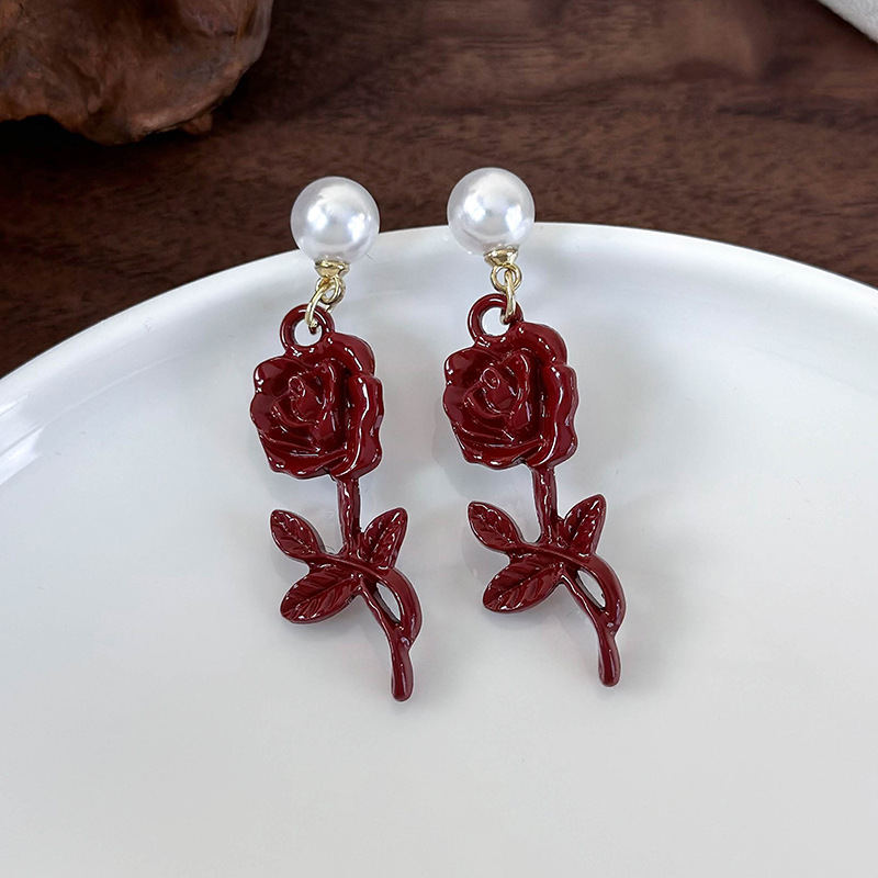 Rose Bow Earrings