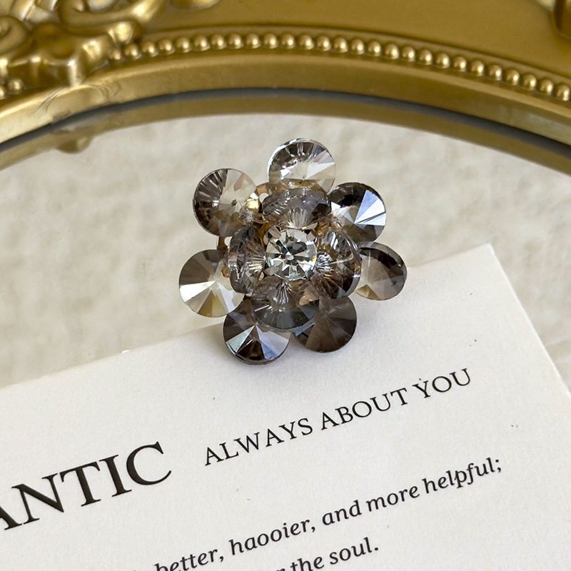 Adornos de Zapatos de Flor de Cristal