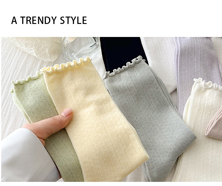 Meias Scrunch de Malha Sem Costura