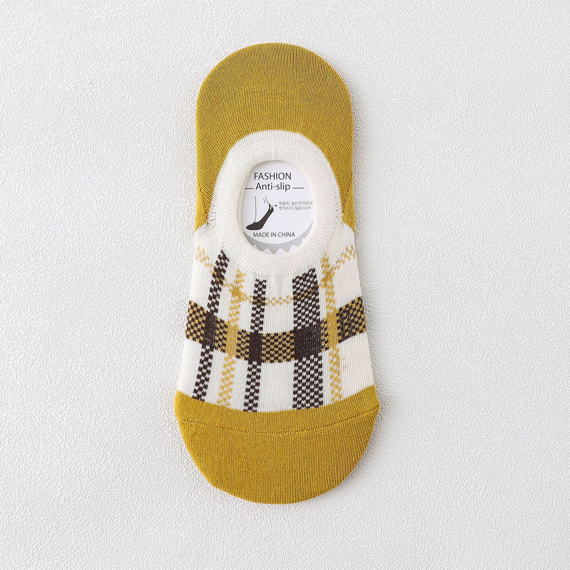 Calzini No-Show a Quadri Donna