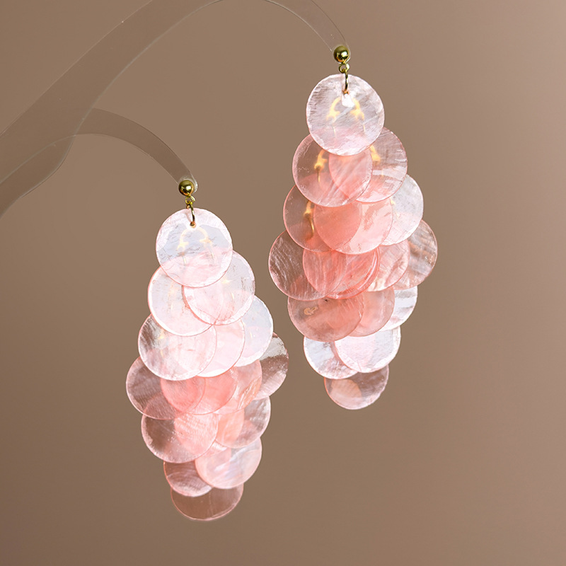 조개 술 귀걸이